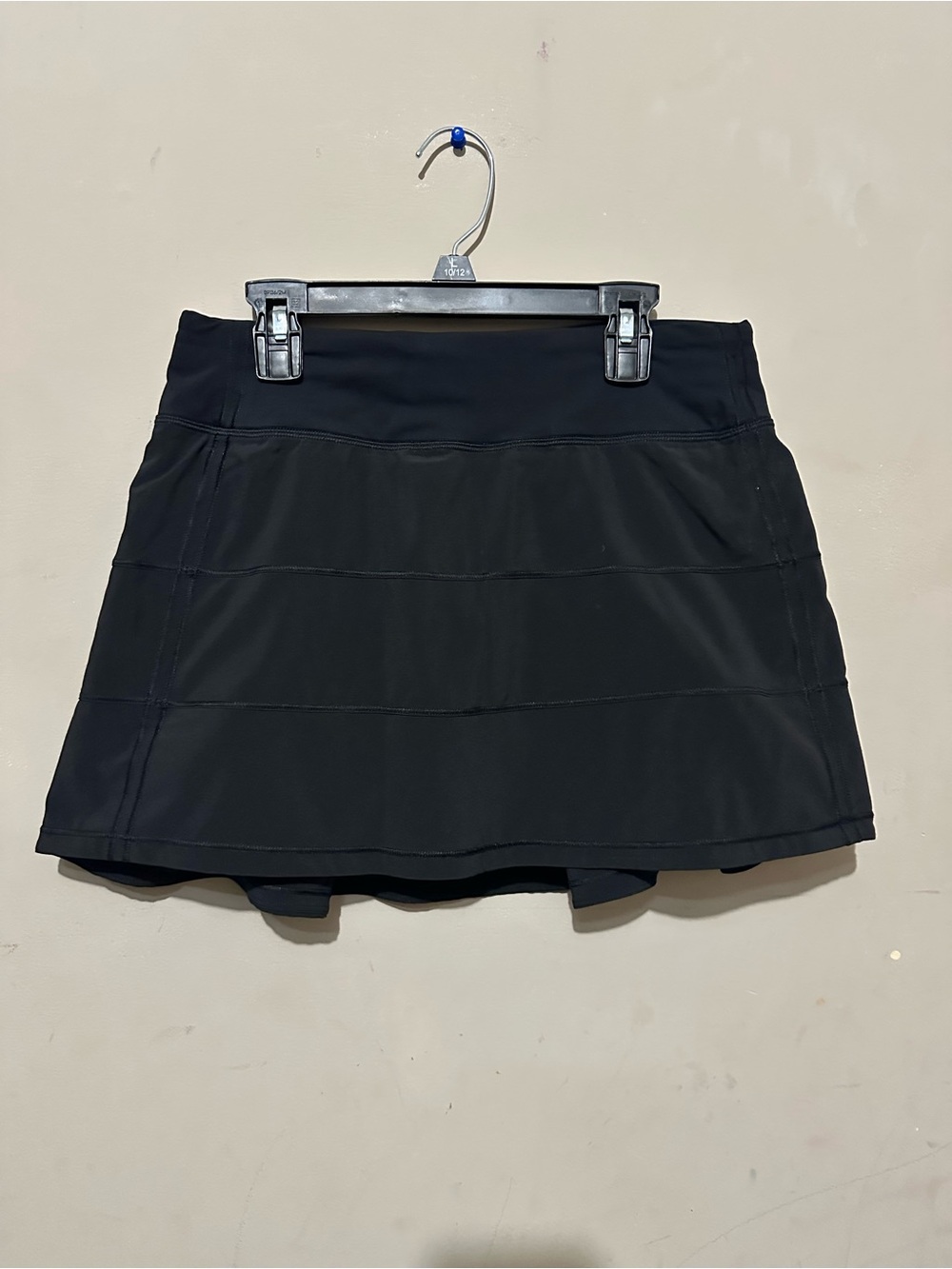 Lululemon Pace Rival Skirt Skort Athletic Tennis Black Zip Pocket Size 4 - Picture 2 of 6